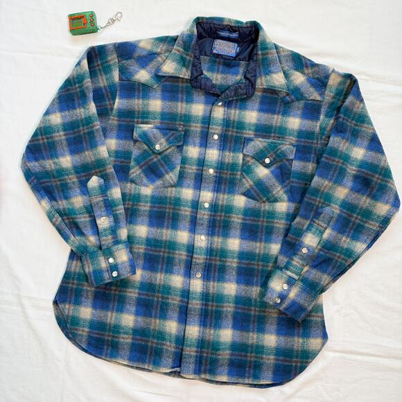 Pendleton Other - Vintage Pendleton High Grade Western Wear Wool Shirt - L